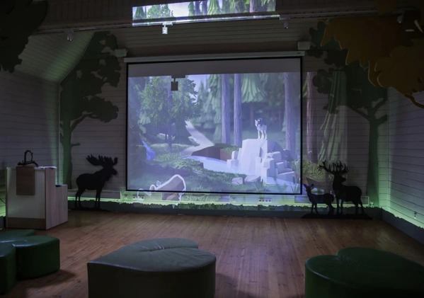 Зал в музее-экоцентре Лесная сказка