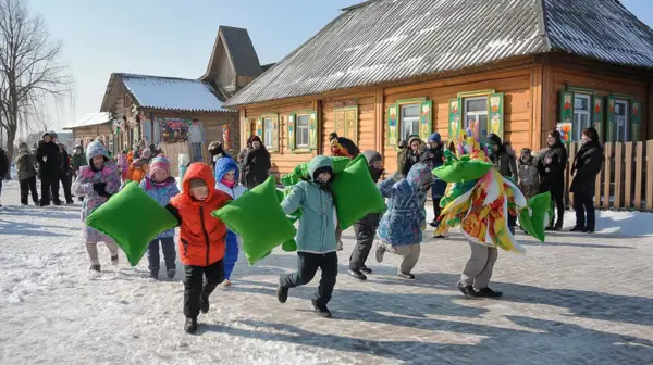 Интерактивная программа на масленицу в музее Еда Руси