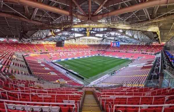 Панорамный вид на арене футбольного клуба Спартак