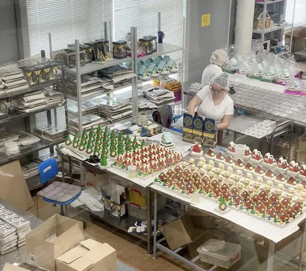 Производство пряников на фабрике Покровский пряник